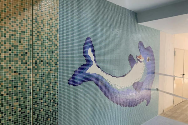 Mosaic pictures of children's motifs