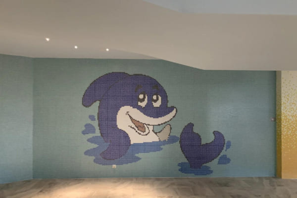 Mosaic pictures of children's motifs