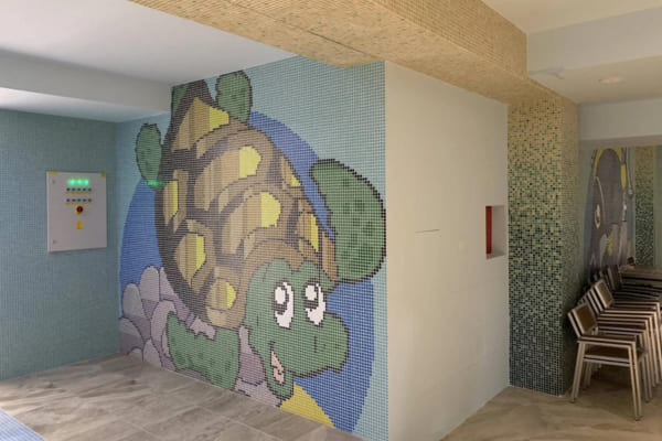 Mosaic pictures of children's motifs