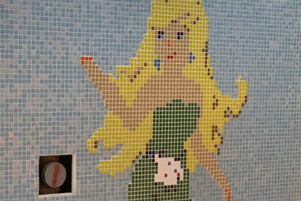 Mosaic pictures of children's motifs