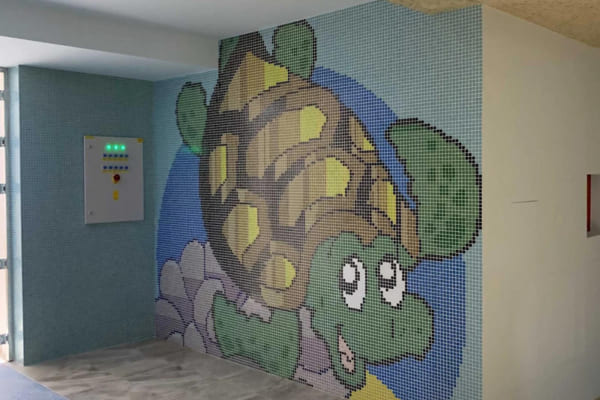 Mosaic pictures of children's motifs