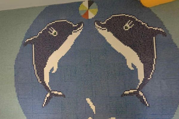 Mosaic pictures of children's motifs